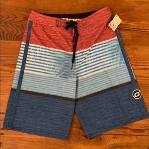 Boys Grom Surfer Bathing Suit Shorts